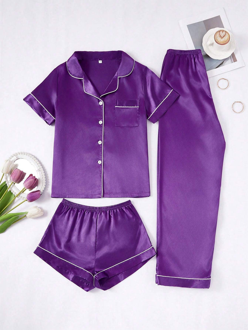 Kit Pijama Premium em Cetim