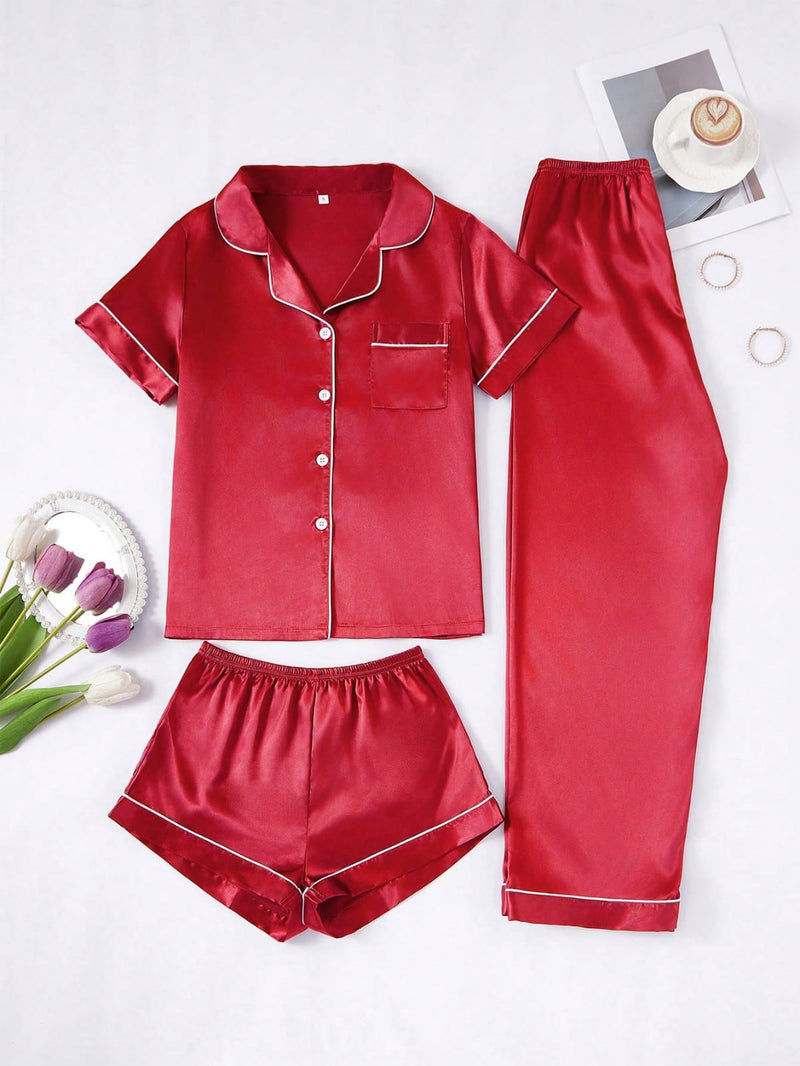 Kit Pijama Premium em Cetim
