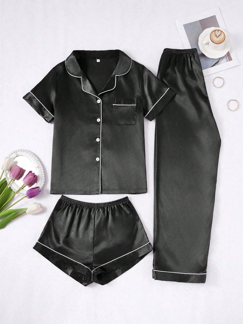 Kit Pijama Premium em Cetim