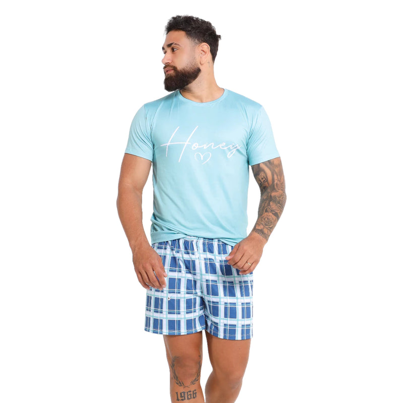 Pijama Masculino Curto Divertido