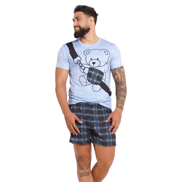 Pijama Masculino Curto Divertido
