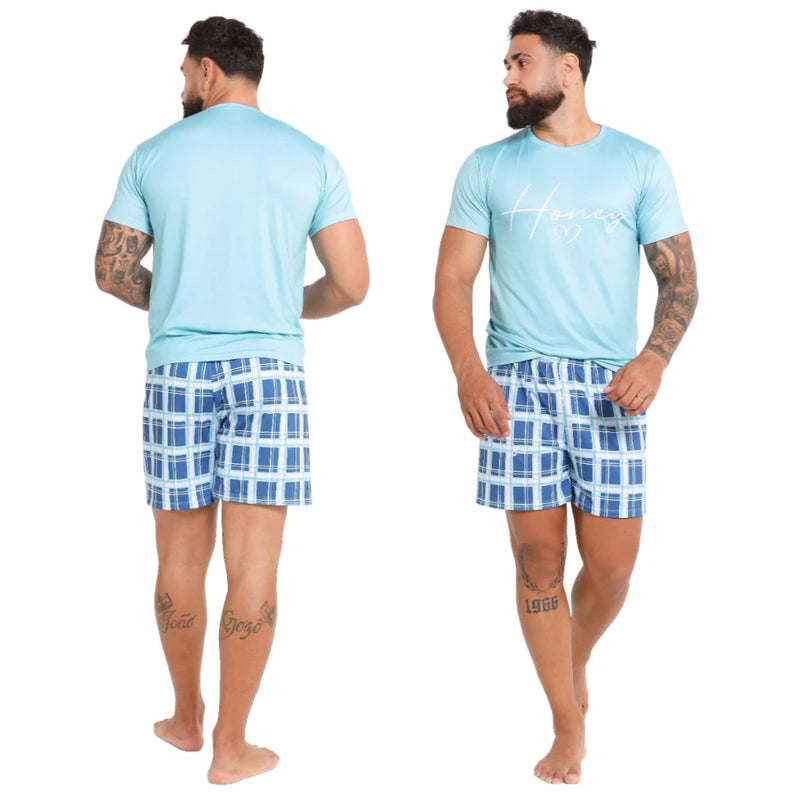 Pijama Masculino Curto Divertido