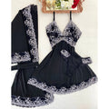 Encanto Rubi Kit Camisola, Robe e Calcinha