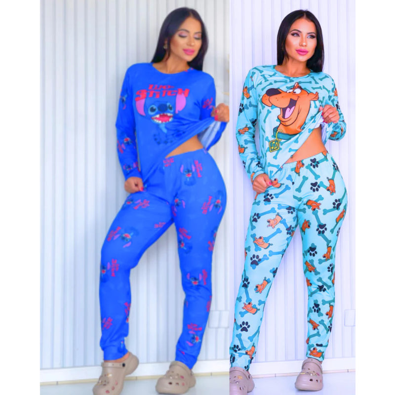 Pijama Feminino Personagens