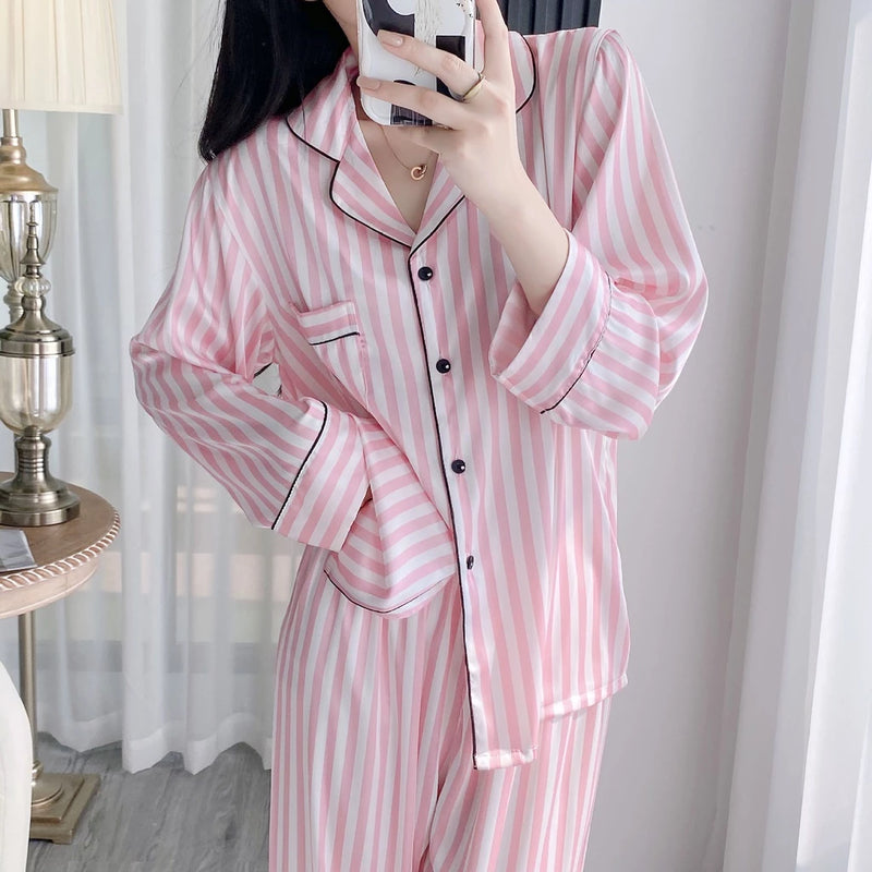 Conjunto De Pijama Cardigan Moda Coreana